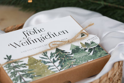 Weihnachtskarte - Geschenkbox "Frohe Weihnachten wünsche"