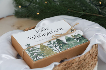 Weihnachtskarte - Geschenkbox "Frohe Weihnachten wünsche"