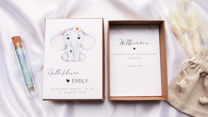 Geschenkbox zur Geburt - Geschenkbox "EMILY"