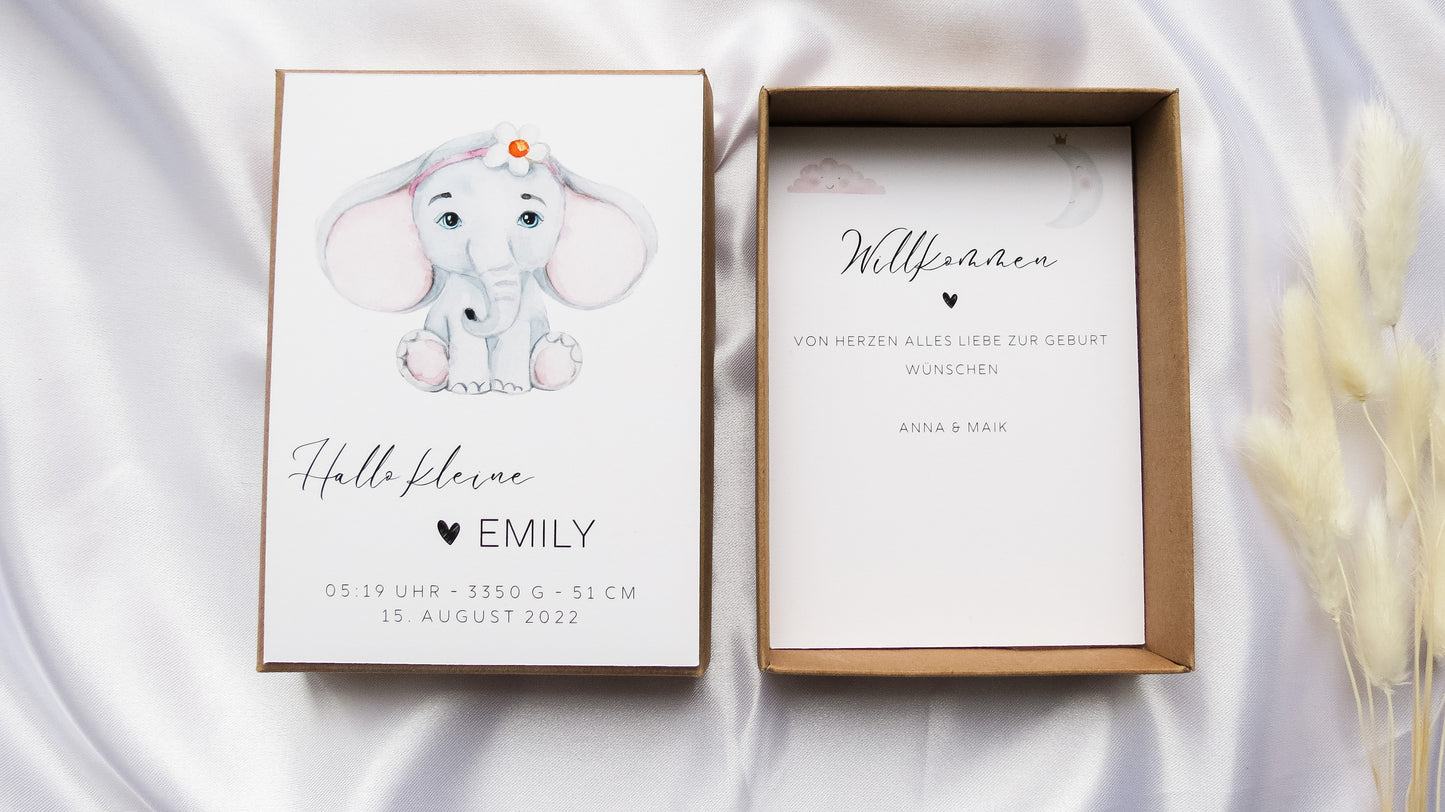 Geschenkbox zur Geburt - Geschenkbox "EMILY"