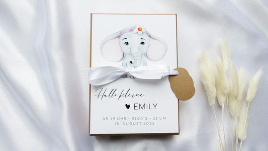 Geschenkbox zur Geburt - Geschenkbox "EMILY"