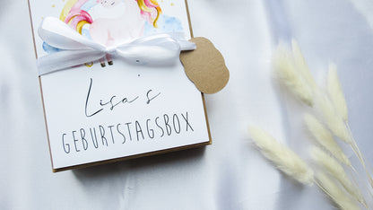 Geldgeschenk zum Geburtstag - Geschenkbox "LISA"