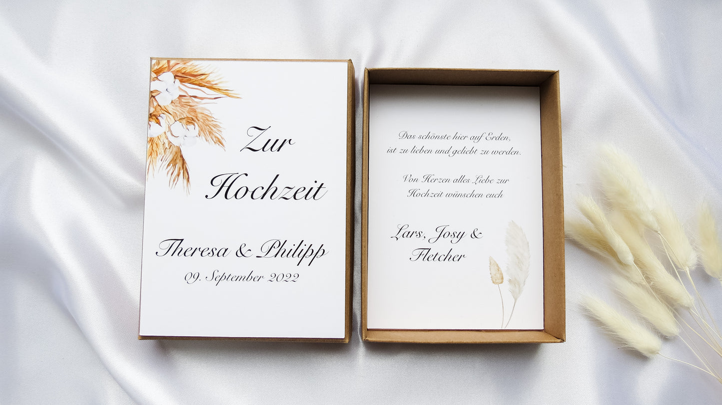 Geldgeschenk Hochzeit - Geschenkbox "CLASSY"